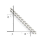 FJC Finejewelers 925 Sterling Silver Beveled Curb Chain 20 Inches x 2.3 mm