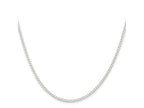 FJC Finejewelers 925 Sterling Silver Beveled Curb Chain 30 Inches x 2.3 mm