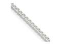 FJC Finejewelers 925 Sterling Silver Beveled Curb Bracelet Chain 7 Inches x 2.3 mm