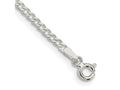 FJC Finejewelers 925 Sterling Silver Beveled Curb Bracelet Chain 8 Inches x 2.3 mm