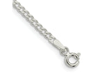 FJC Finejewelers 925 Sterling Silver Beveled Curb Bracelet Chain 8 Inches x 2.3 mm