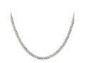 FJC Finejewelers 925 Sterling Silver Beveled Curb Chain 30 Inches x 3.2 mm