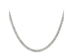 FJC Finejewelers 925 Sterling Silver Beveled Curb Chain 30 Inches x 3.2 mm