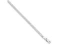 FJC Finejewelers 925 Sterling Silver Beveled Curb Bracelet Chain 7 Inches x 3.2 mm