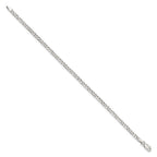 FJC Finejewelers 925 Sterling Silver Beveled Curb Bracelet Chain 8 Inches x 3.2 mm