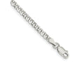 FJC Finejewelers 925 Sterling Silver Beveled Curb Bracelet Chain 8 Inches x 3.2 mm