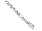 FJC Finejewelers 925 Sterling Silver Beveled Curb Bracelet Chain 8 Inches x 3.2 mm