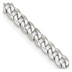 FJC Finejewelers 925 Sterling Silver Beveled Curb Chain 20 Inches x 4 mm