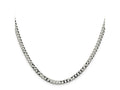 FJC Finejewelers 925 Sterling Silver Beveled Curb Chain 24 Inches x 4 mm