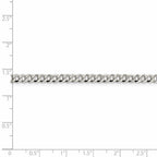 FJC Finejewelers 925 Sterling Silver Beveled Curb Chain 30 Inches x 4 mm