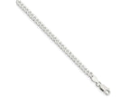 FJC Finejewelers 925 Sterling Silver Beveled Curb Bracelet Chain 7 Inches x 4 mm
