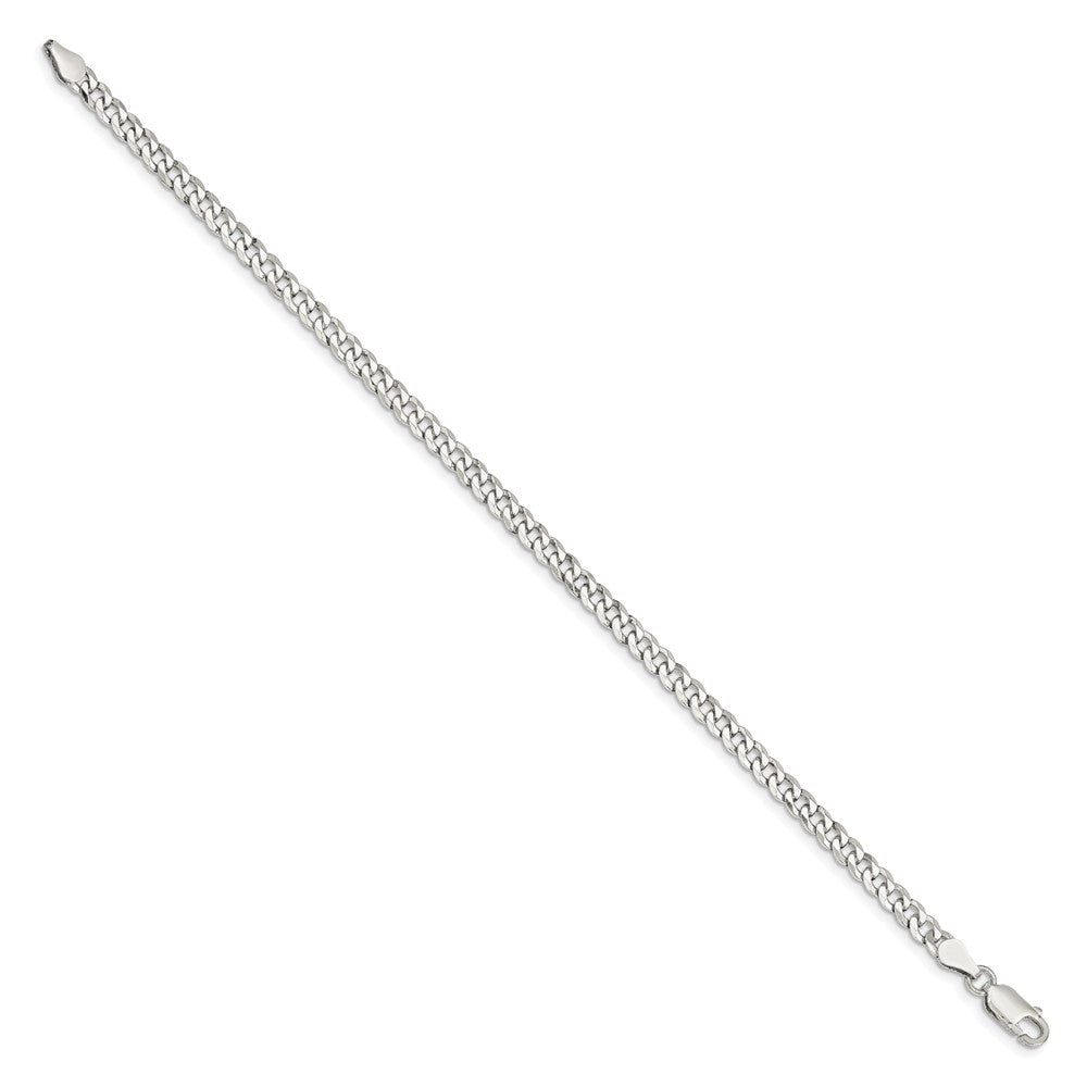 FJC Finejewelers 925 Sterling Silver Beveled Curb Bracelet Chain 8 Inches x 4 mm