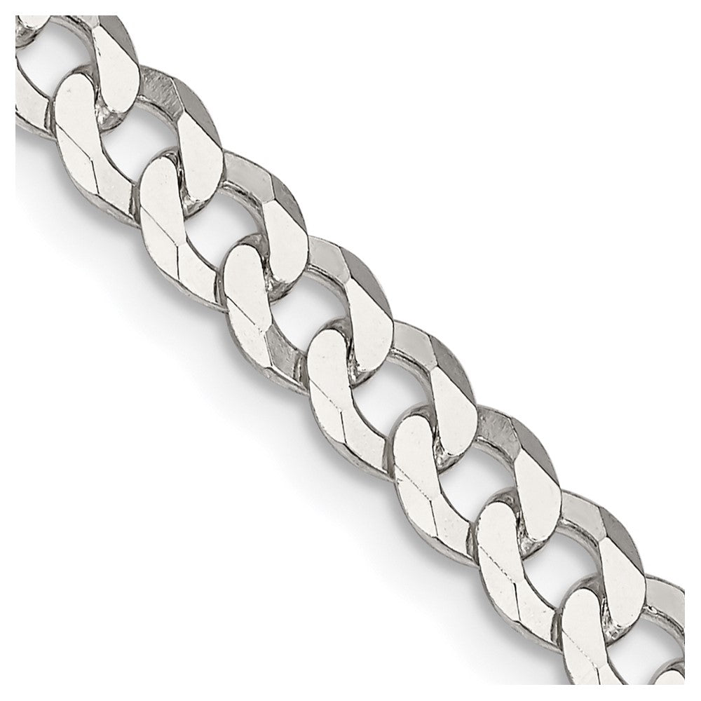 FJC Finejewelers 925 Sterling Silver Beveled Curb Chain 18 Inches x 5 mm
