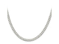 FJC Finejewelers 925 Sterling Silver Beveled Curb Chain 18 Inches x 5 mm