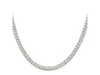 FJC Finejewelers 925 Sterling Silver Beveled Curb Chain 26 Inches x 5 mm