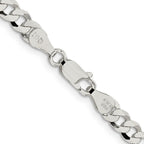 FJC Finejewelers 925 Sterling Silver Beveled Curb Chain 30 Inches x 5 mm