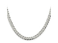 FJC Finejewelers 925 Sterling Silver Beveled Curb Chain 20 Inches x 6 mm