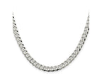 FJC Finejewelers 925 Sterling Silver Beveled Curb Chain 30 Inches x 6 mm