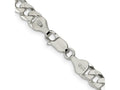 FJC Finejewelers 925 Sterling Silver Beveled Curb Bracelet Chain 9 Inches x 6 mm
