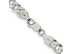 FJC Finejewelers 925 Sterling Silver Beveled Curb Bracelet Chain 9 Inches x 6 mm