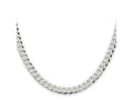 FJC Finejewelers 925 Sterling Silver Beveled Curb Chain 30 Inches x 7 mm