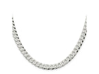 FJC Finejewelers 925 Sterling Silver Beveled Curb Chain 30 Inches x 7 mm