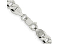 FJC Finejewelers 925 Sterling Silver Beveled Curb Bracelet Chain 9 Inches x 7 mm