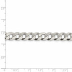 FJC Finejewelers 925 Sterling Silver Beveled Curb Chain 20 Inches x 8.5 mm