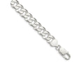 FJC Finejewelers 925 Sterling Silver Beveled Curb Bracelet Chain 8 Inches x 8.5 mm