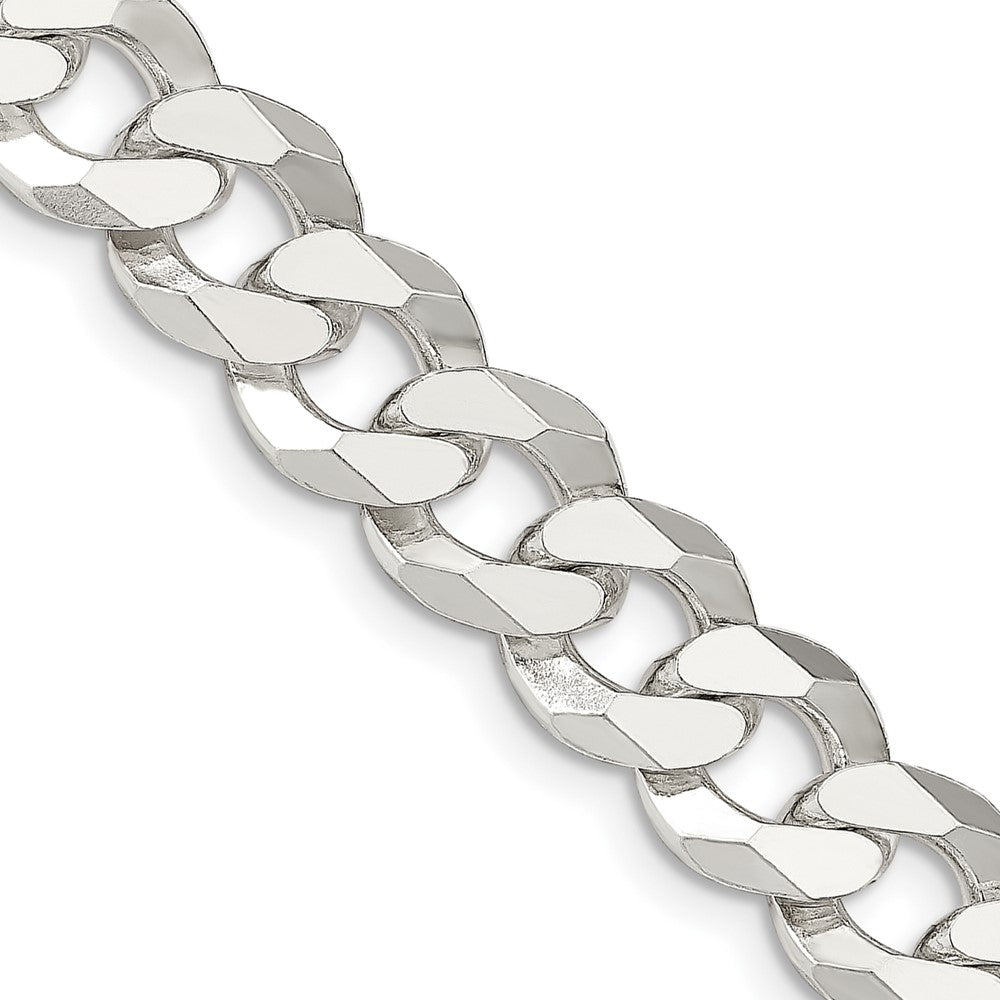 FJC Finejewelers 925 Sterling Silver Beveled Curb Chain 24 Inches x 12.3 mm