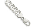 FJC Finejewelers 925 Sterling Silver Beveled Curb Bracelet Chain 8 Inches x 12.3 mm