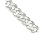 FJC Finejewelers 925 Sterling Silver Beveled Curb Bracelet Chain 9 Inches x 12.3 mm