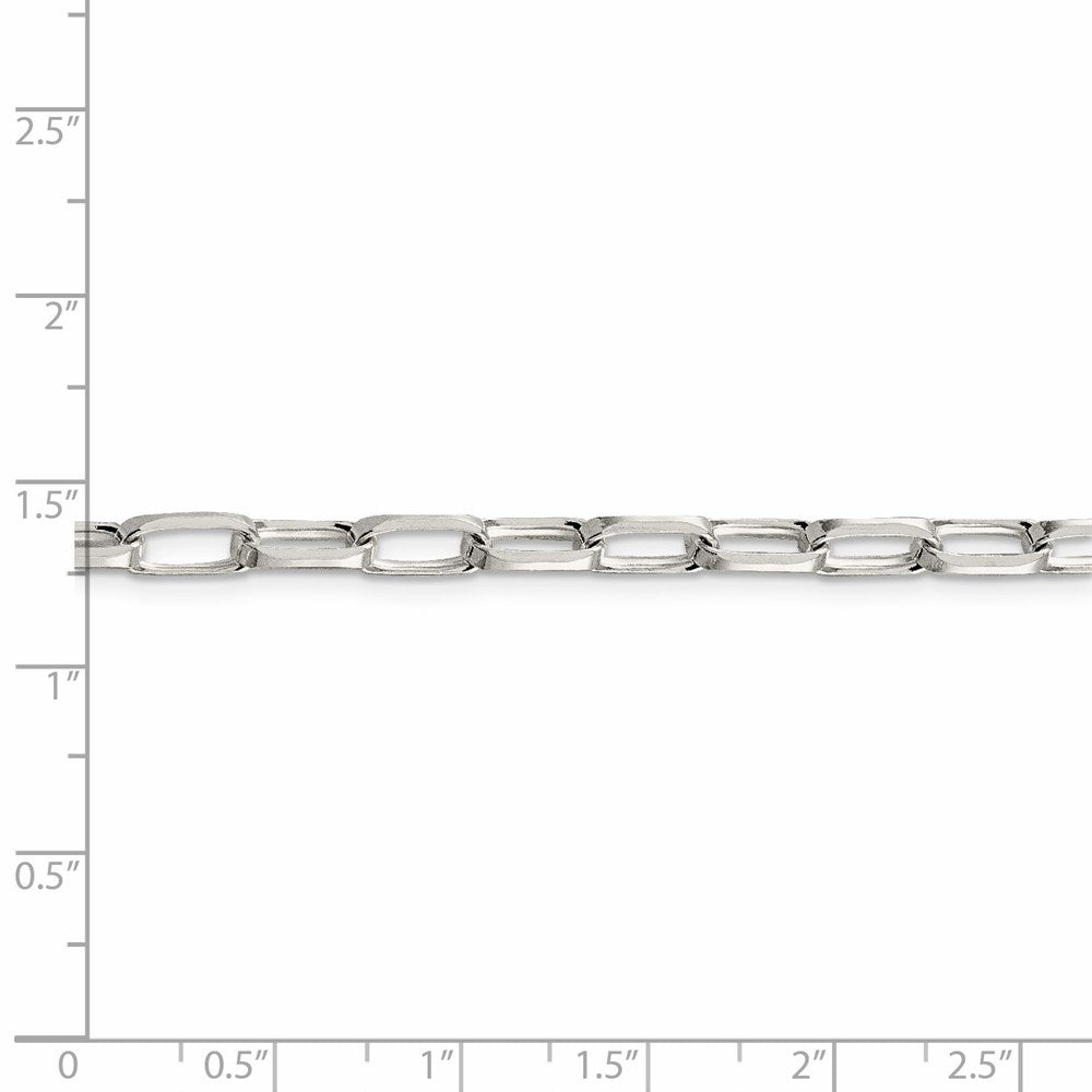 FJC Finejewelers 925 Sterling Silver Cable Elongated Open Link Chain 24 Inches x 5 mm