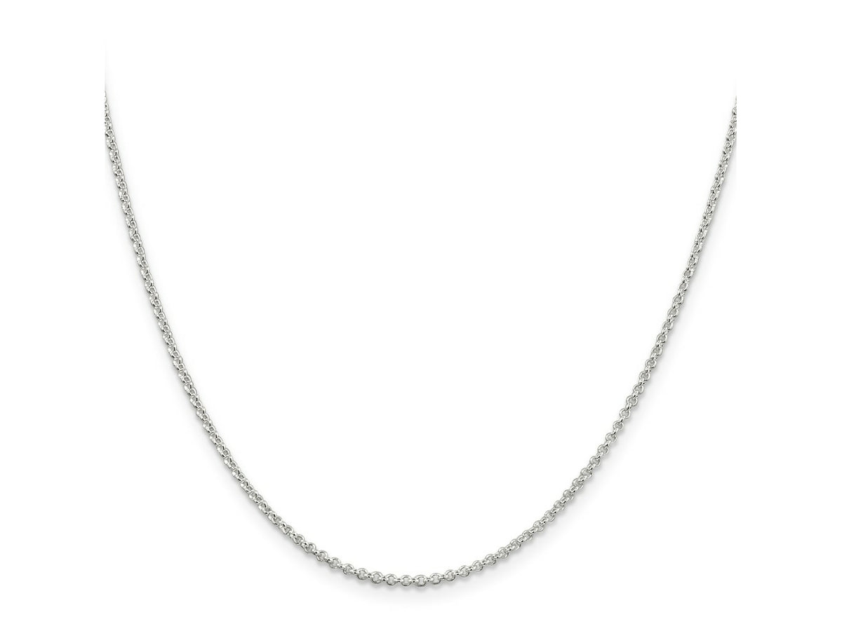 FJC Finejewelers 925 Sterling Silver Rolo Chain 18 Inches x 1.5 mm
