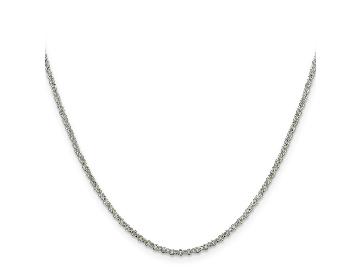 FJC Finejewelers 925 Sterling Silver Rolo Chain 18 Inches x 2 mm