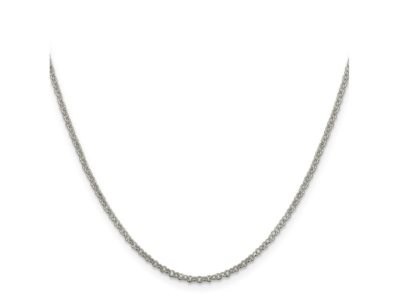 FJC Finejewelers 925 Sterling Silver Rolo Chain 20 Inches x 2 mm