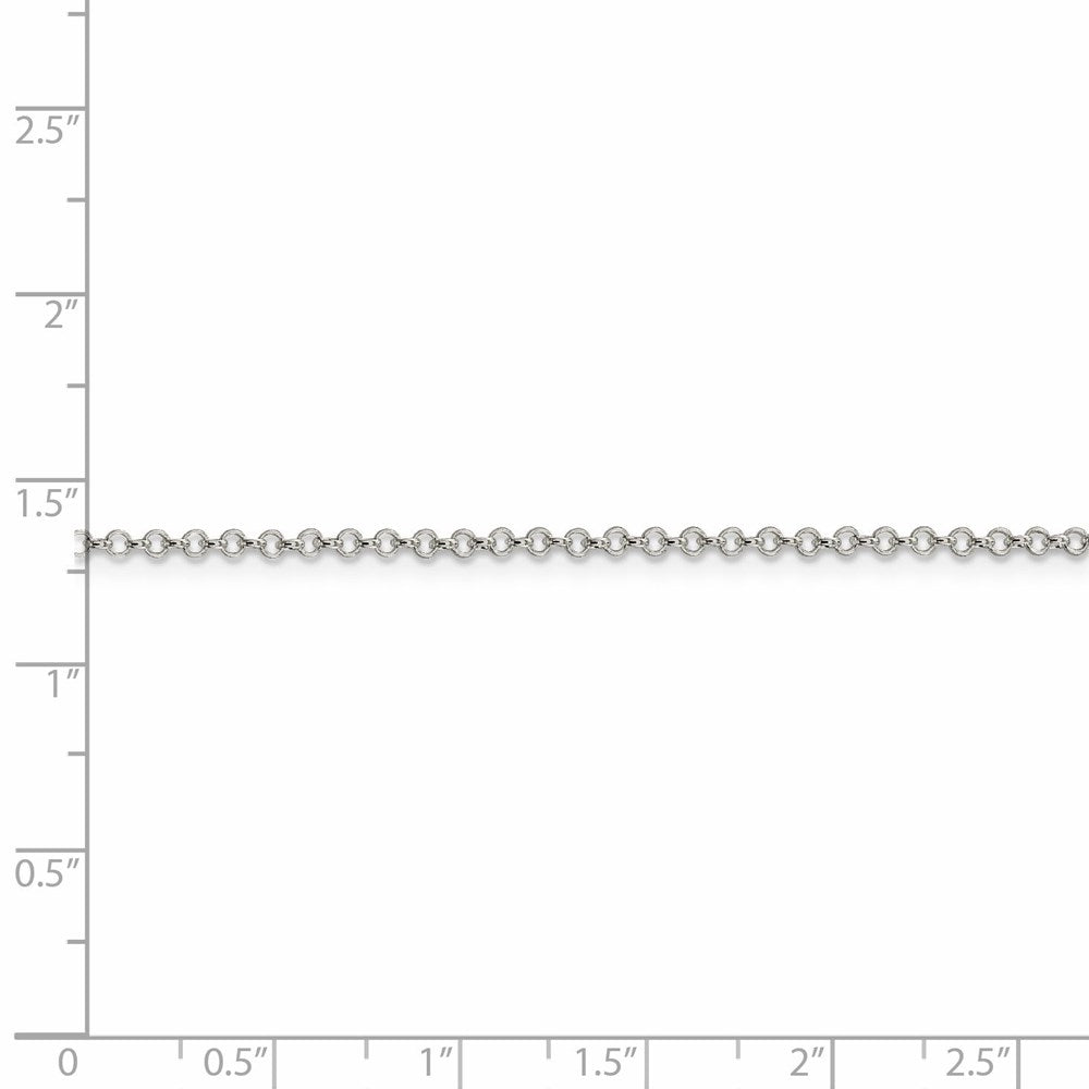 FJC Finejewelers 925 Sterling Silver Rolo Chain 18 Inches x 2 mm