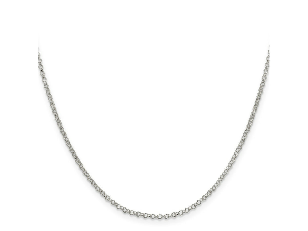 FJC Finejewelers 925 Sterling Silver Rolo Chain 20 Inches x 2 mm