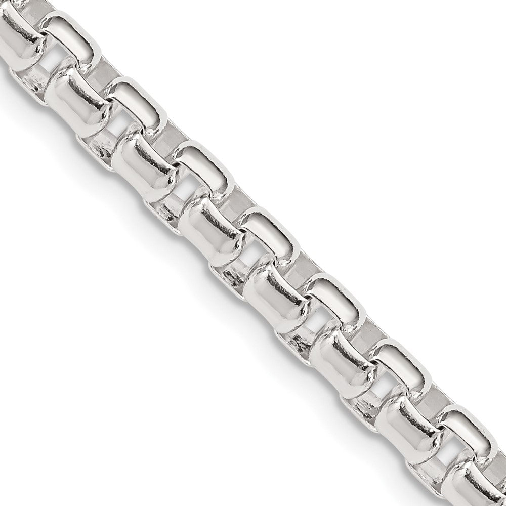 FJC Finejewelers 925 Sterling Silver Round Box Chain 24 Inches x 5.2 mm