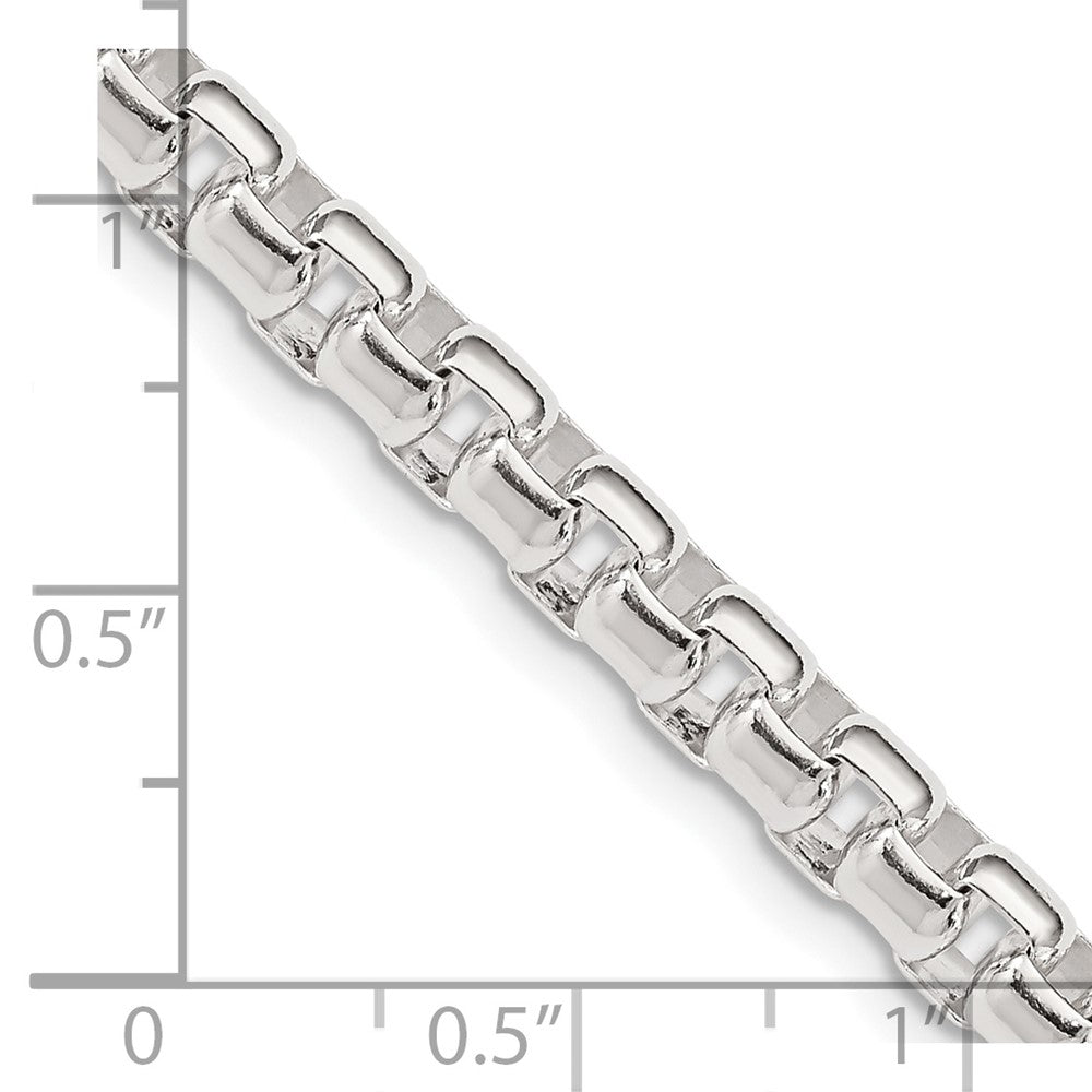 FJC Finejewelers 925 Sterling Silver Round Box Bracelet Chain 8.5 Inches x 5.2 mm