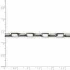 FJC Finejewelers 925 Sterling Silver Antiqued Elongated Open Link Chain 26 Inches x 4.8 mm