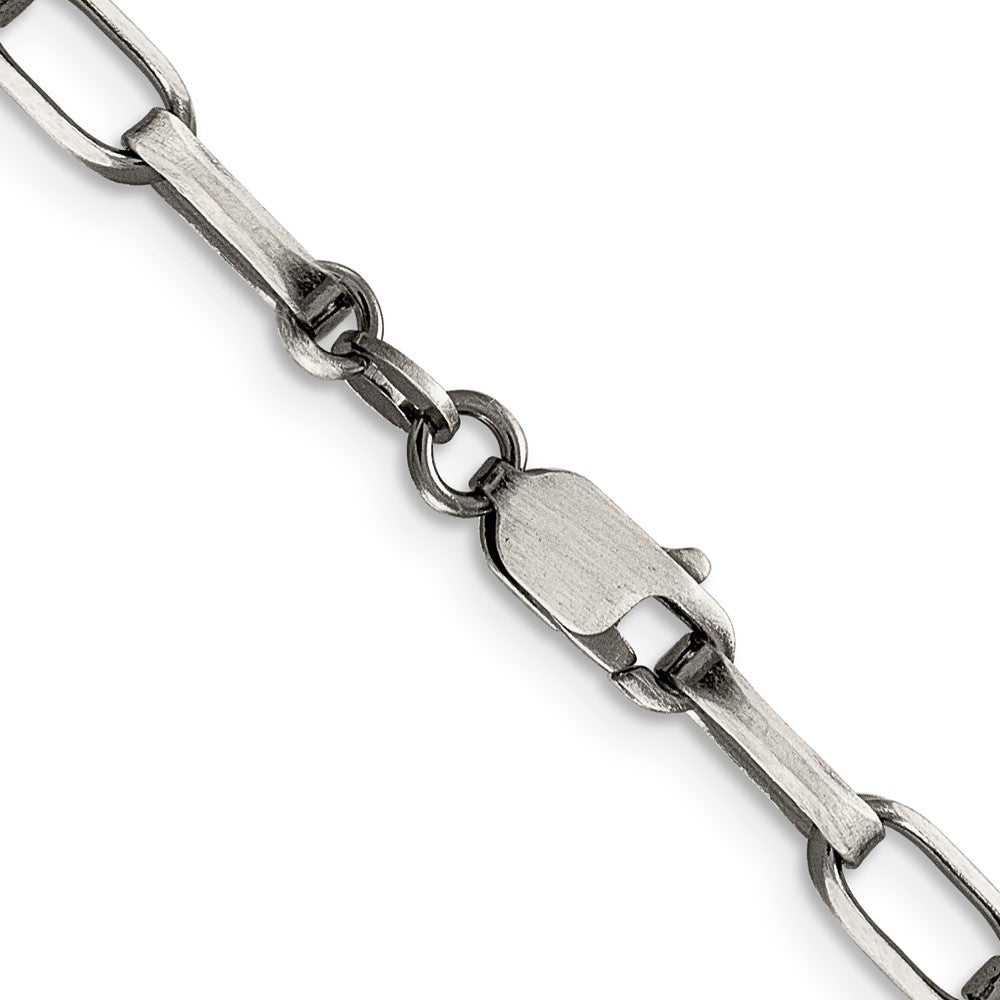 FJC Finejewelers 925 Sterling Silver Antiqued Elongated Open Link Bracelet Chain 8.5 Inches x 4.8 mm