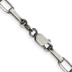 FJC Finejewelers 925 Sterling Silver Antiqued Elongated Open Link Bracelet Chain 8.5 Inches x 4.8 mm