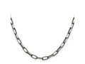 FJC Finejewelers 925 Sterling Silver Antiqued Elongated Open Link Bracelet Chain 8.5 Inches x 4.8 mm