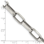 FJC Finejewelers 925 Sterling Silver Antiqued Elongated Open Link Chain 22 Inches x 8 mm