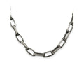 FJC Finejewelers 925 Sterling Silver Antiqued Elongated Open Link Chain 22 Inches x 8 mm