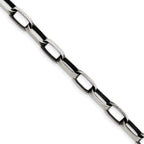 FJC Finejewelers 925 Sterling Silver Antiqued Elongated Open Link Bracelet Chain 8.5 Inches x 8 mm