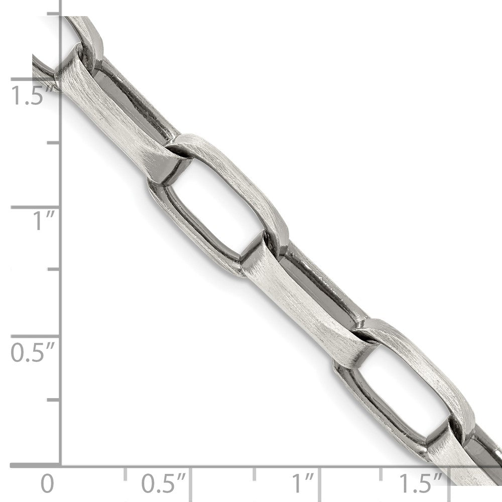 FJC Finejewelers 925 Sterling Silver Antiqued Elongated Open Link Bracelet Chain 8.5 Inches x 8 mm