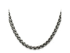 FJC Finejewelers 925 Sterling Silver Antiqued Round Spiga Chain 26 Inches x 6 mm