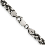 FJC Finejewelers 925 Sterling Silver Antiqued Round Spiga Bracelet Chain 8.5 Inches x 6 mm